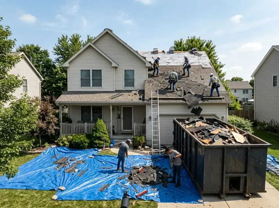 roof-replacement-debris-remova-004 — frequently asked questions, Cheapest Dumpster Rentals in Quincy, IL